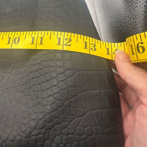 LALO handbag Black Crocodile-Embossed Tote Italian Handbag NWOT - Picture 11 of 12